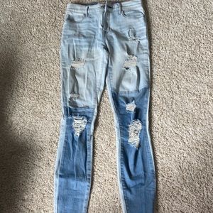 Pacsun two tone ankle jegging